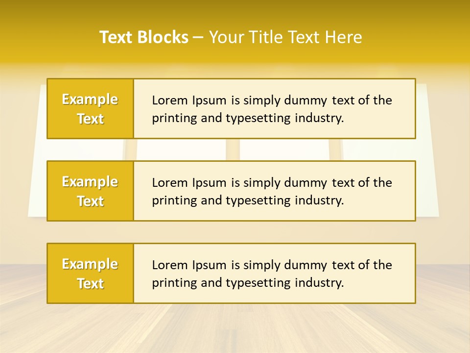 Illustration Blank Banner PowerPoint Template