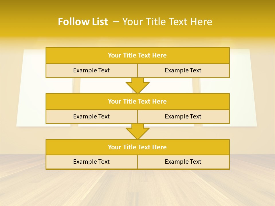 Illustration Blank Banner PowerPoint Template