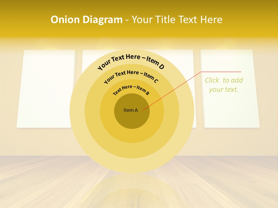 Illustration Blank Banner PowerPoint Template