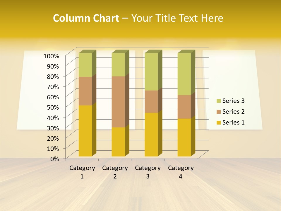 Illustration Blank Banner PowerPoint Template