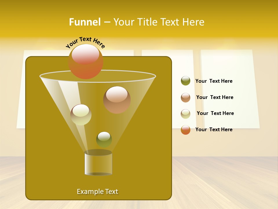Illustration Blank Banner PowerPoint Template