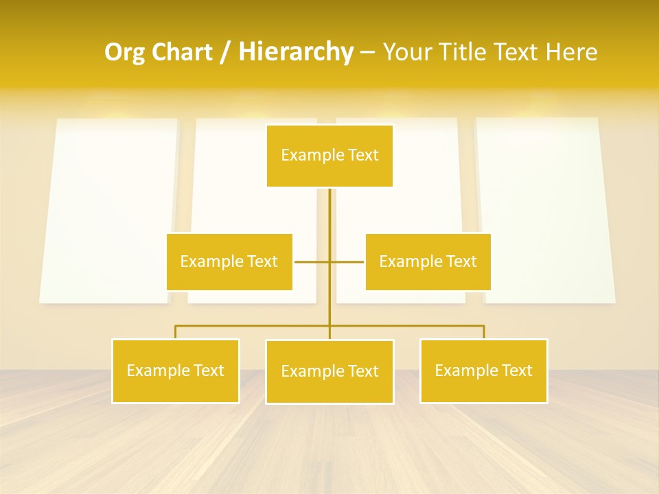 Illustration Blank Banner PowerPoint Template