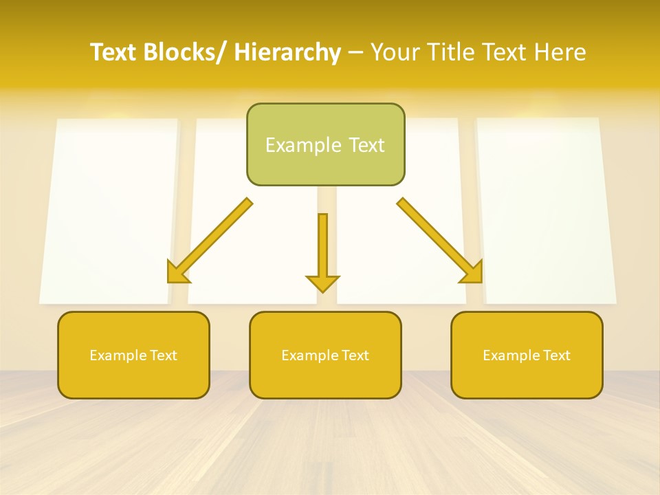 Illustration Blank Banner PowerPoint Template