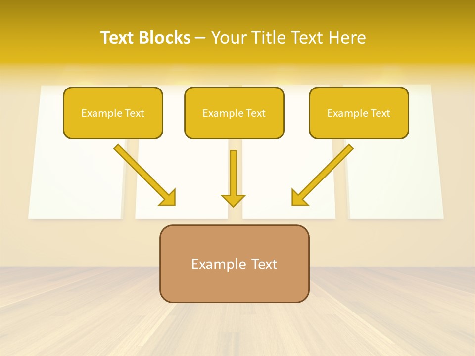Illustration Blank Banner PowerPoint Template