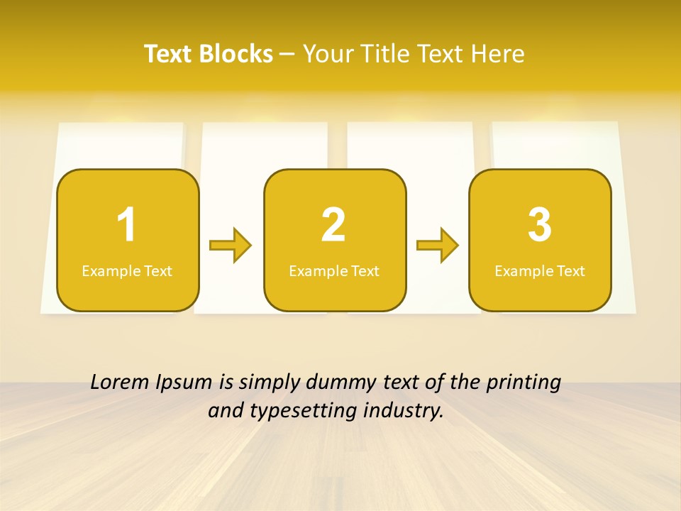 Illustration Blank Banner PowerPoint Template