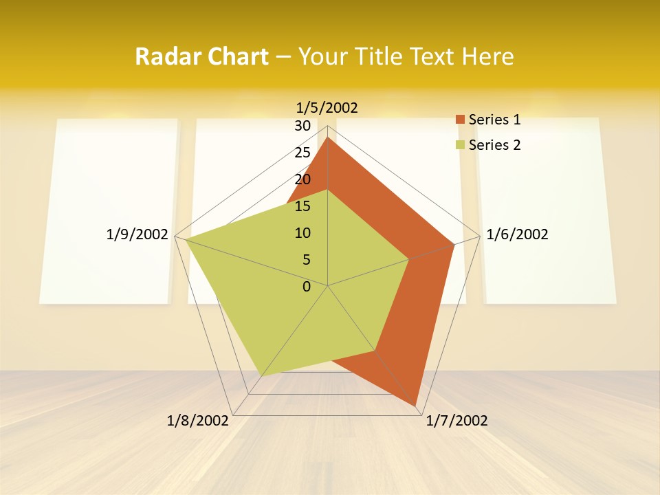 Illustration Blank Banner PowerPoint Template