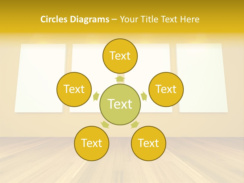 Illustration Blank Banner PowerPoint Template