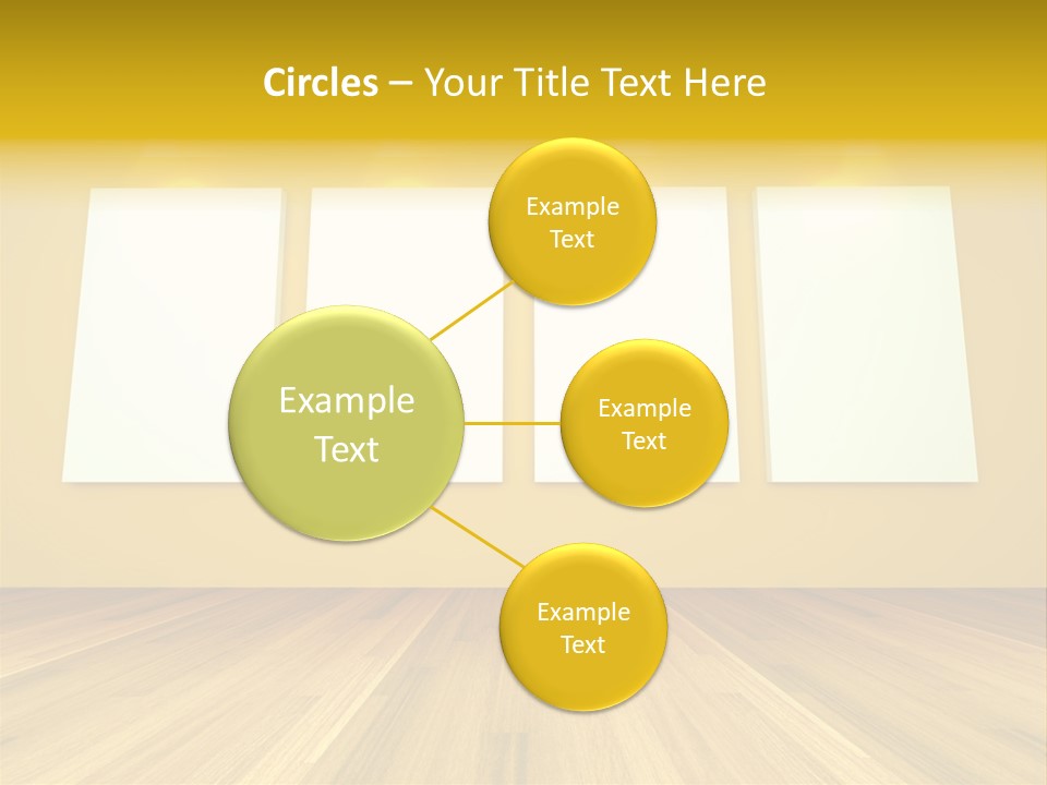 Illustration Blank Banner PowerPoint Template