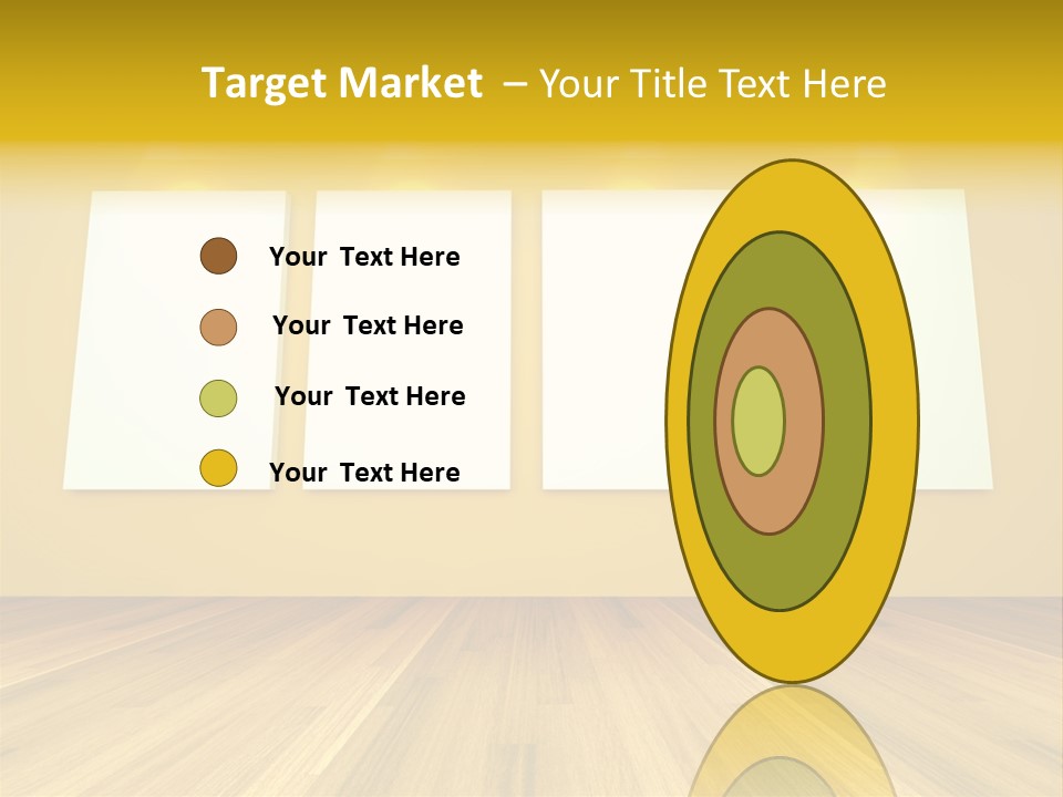 Illustration Blank Banner PowerPoint Template