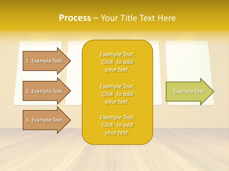 Illustration Blank Banner PowerPoint Template