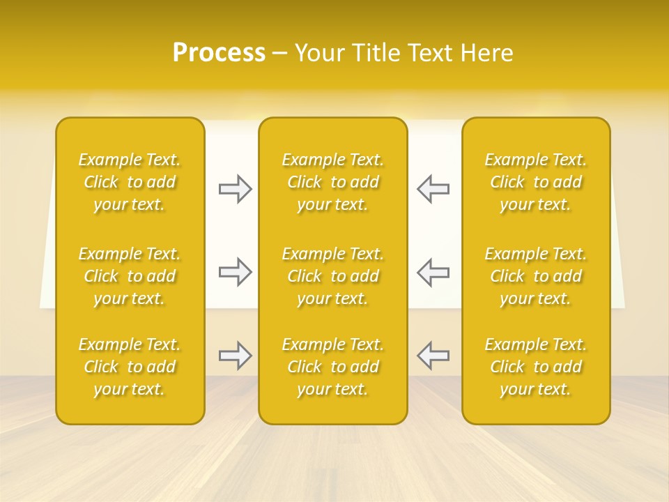 Illustration Blank Banner PowerPoint Template