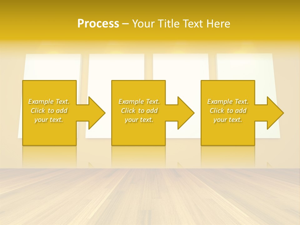 Illustration Blank Banner PowerPoint Template