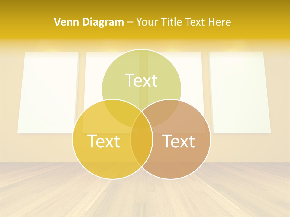 Illustration Blank Banner PowerPoint Template