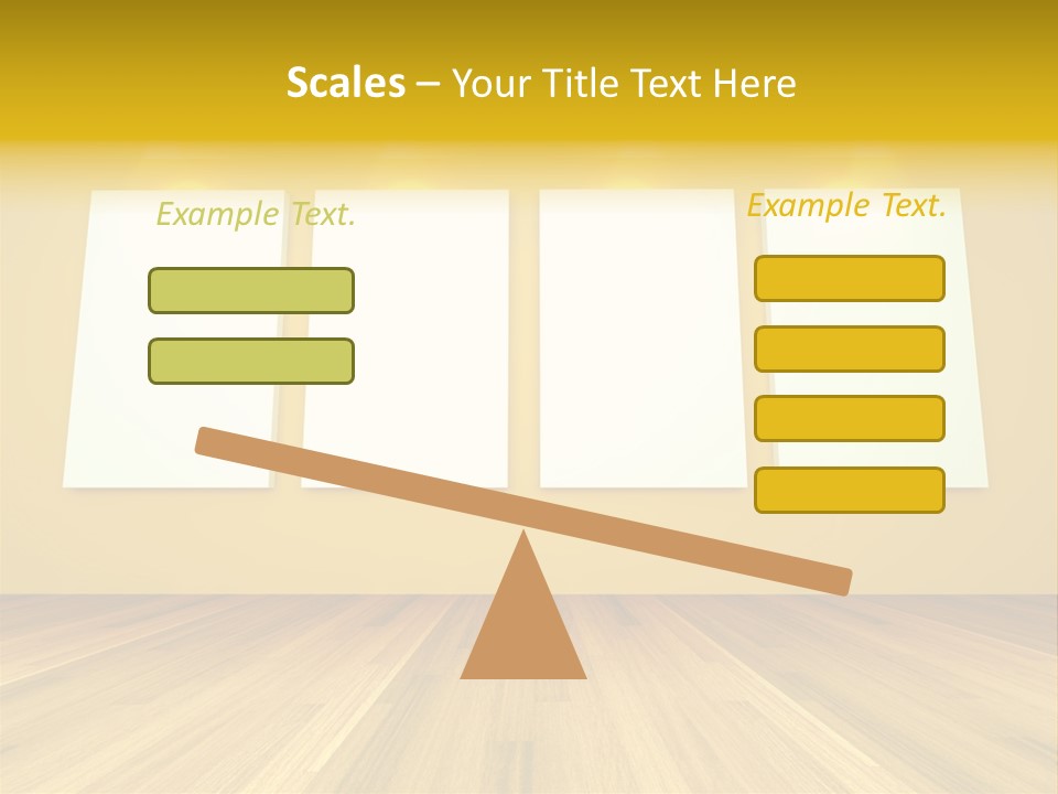 Illustration Blank Banner PowerPoint Template