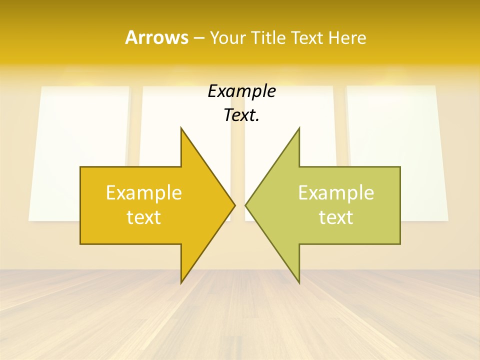 Illustration Blank Banner PowerPoint Template