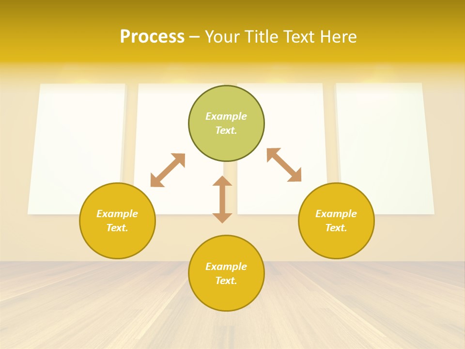Illustration Blank Banner PowerPoint Template