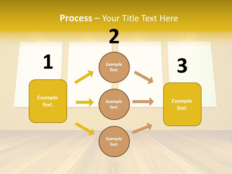 Illustration Blank Banner PowerPoint Template