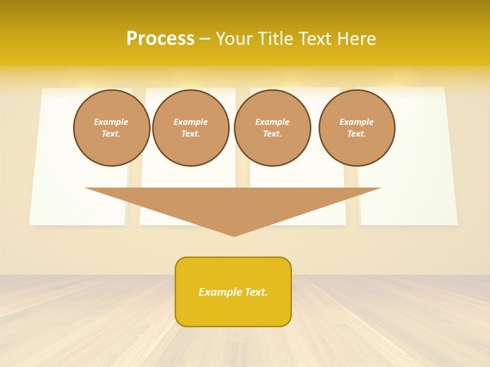 Illustration Blank Banner PowerPoint Template