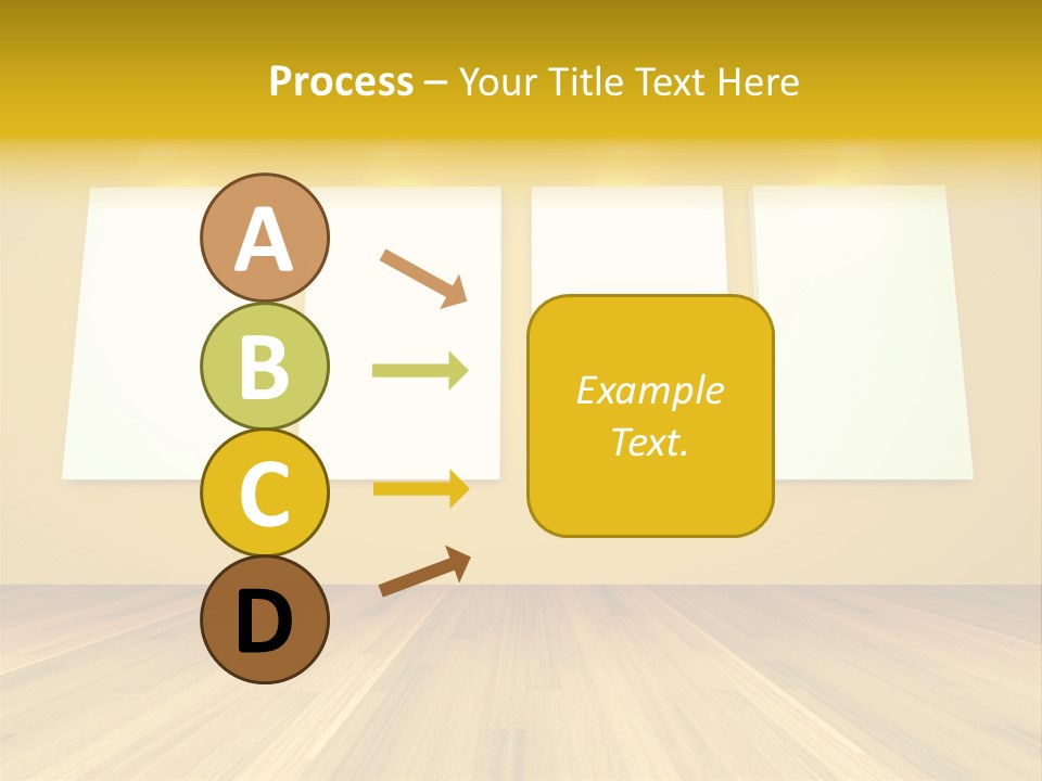 Illustration Blank Banner PowerPoint Template