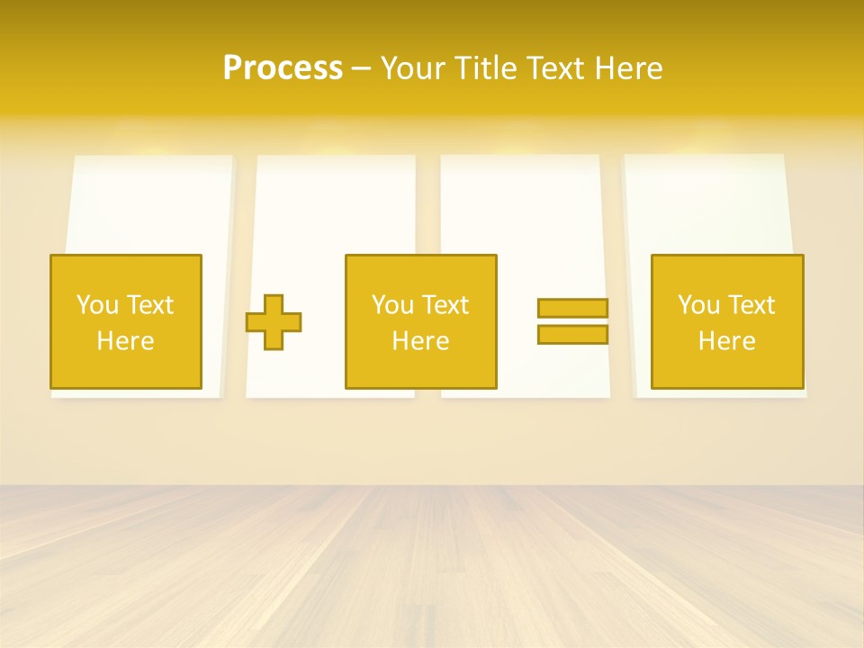 Illustration Blank Banner PowerPoint Template