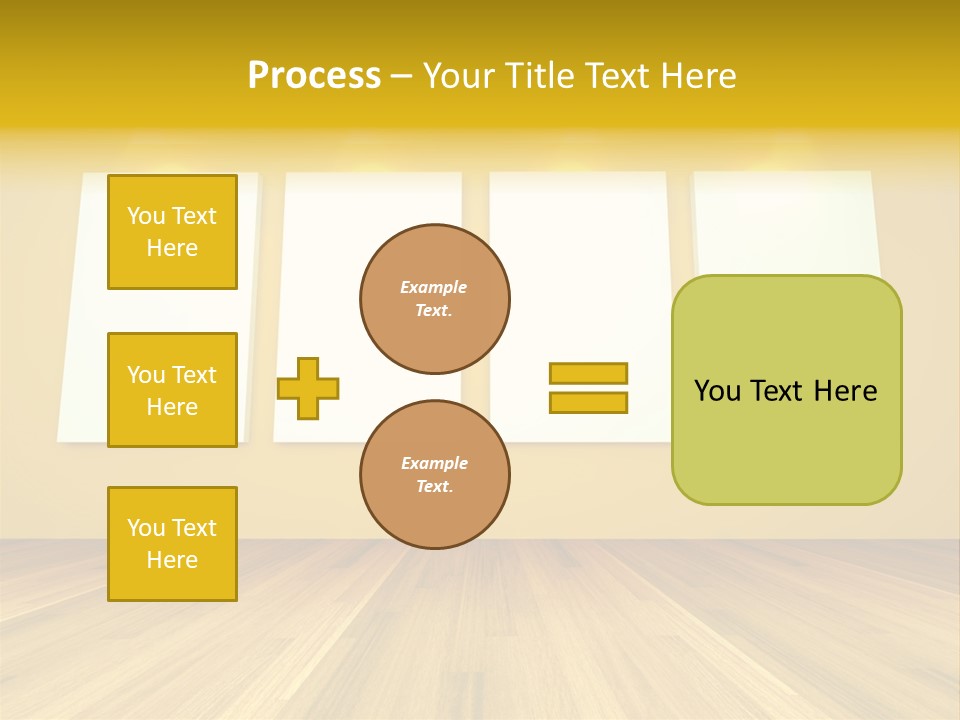 Illustration Blank Banner PowerPoint Template