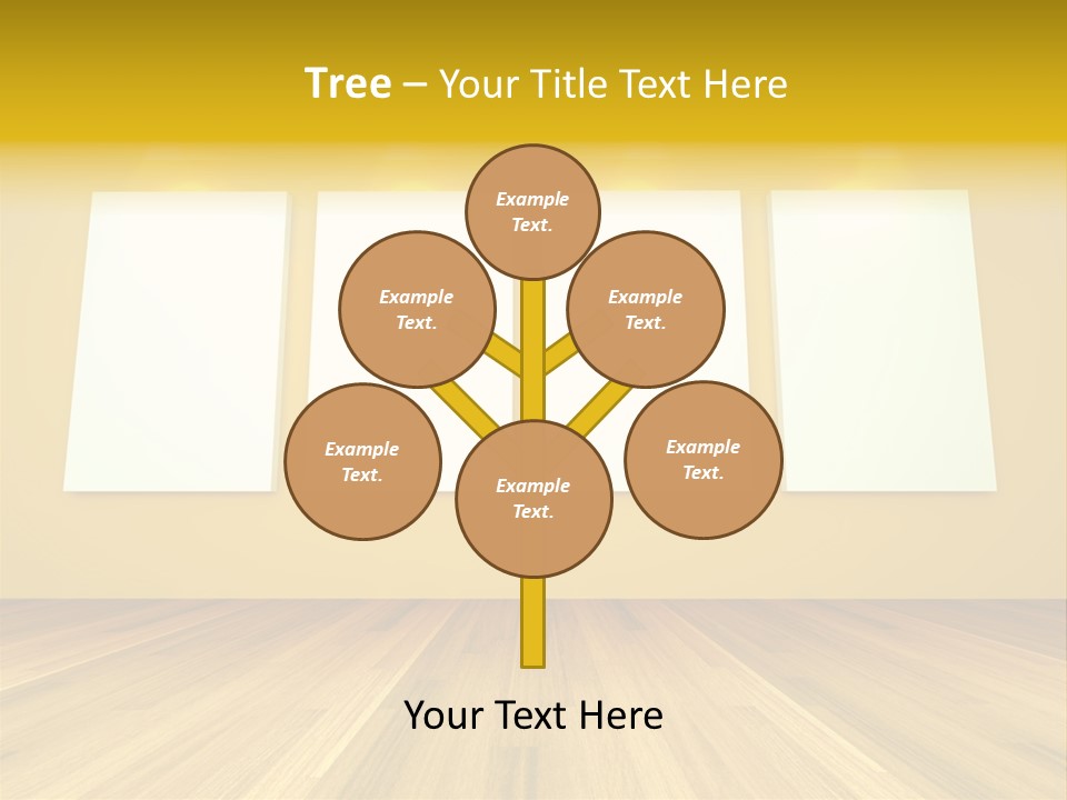 Illustration Blank Banner PowerPoint Template