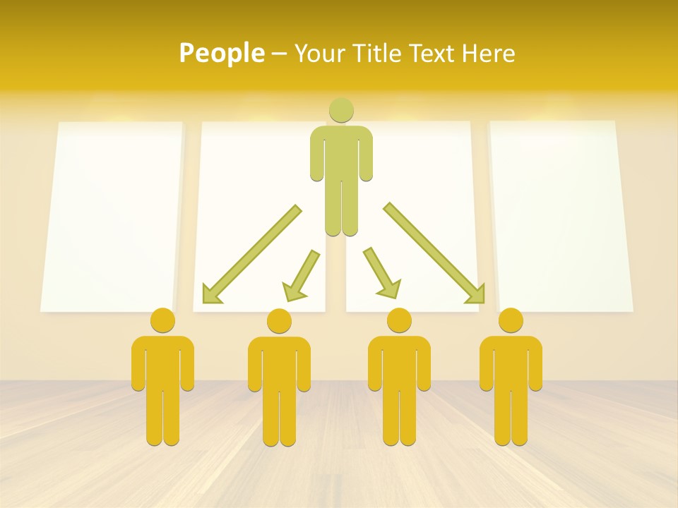 Illustration Blank Banner PowerPoint Template