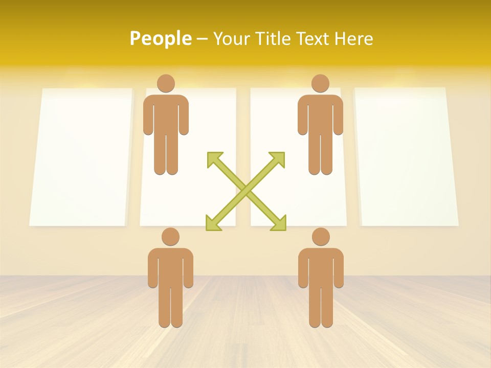 Illustration Blank Banner PowerPoint Template