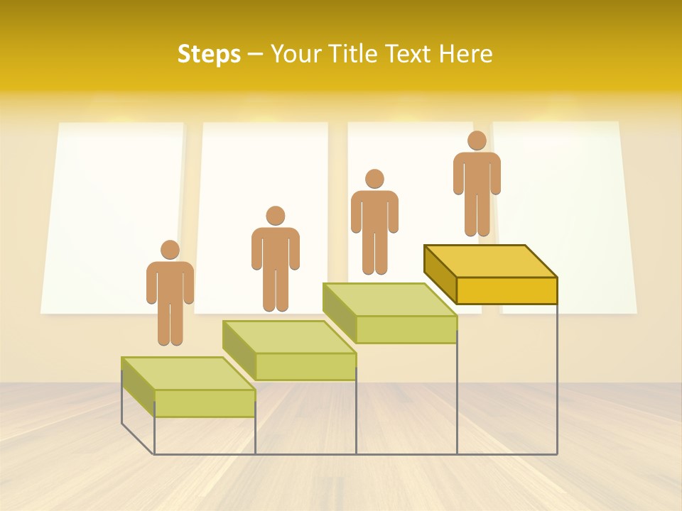 Illustration Blank Banner PowerPoint Template