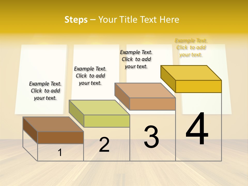 Illustration Blank Banner PowerPoint Template