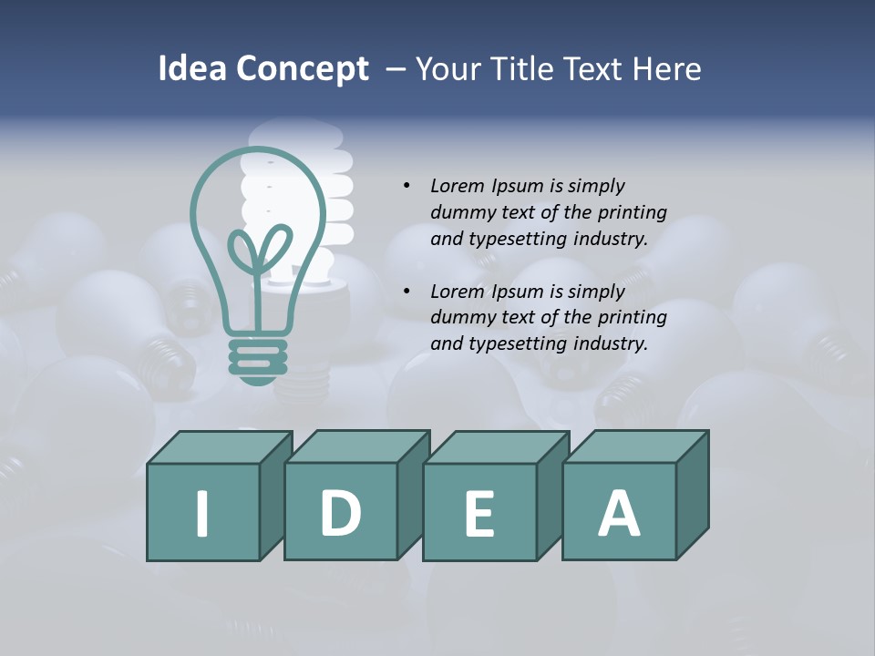 Invention Lit Leader PowerPoint Template