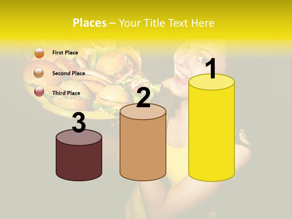 Hungry Beefburger Sandwich PowerPoint Template