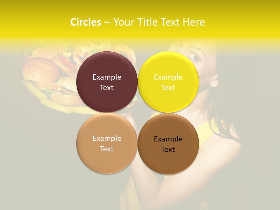 Hungry Beefburger Sandwich PowerPoint Template