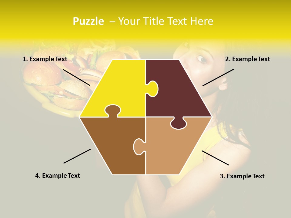 Hungry Beefburger Sandwich PowerPoint Template