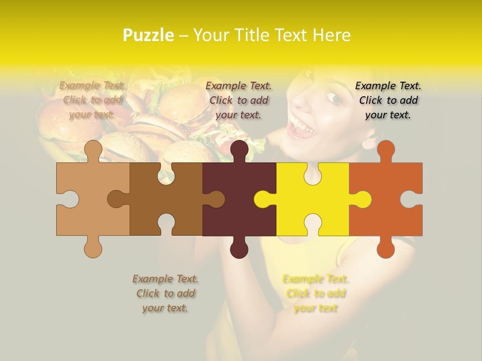 Hungry Beefburger Sandwich PowerPoint Template