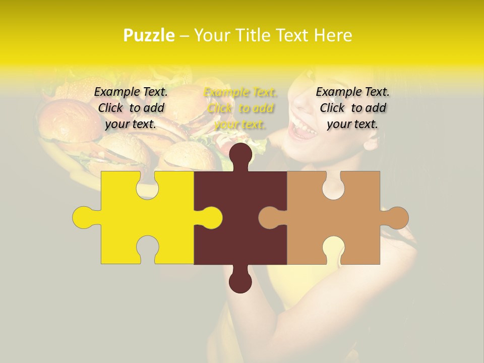 Hungry Beefburger Sandwich PowerPoint Template