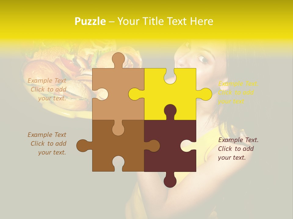 Hungry Beefburger Sandwich PowerPoint Template