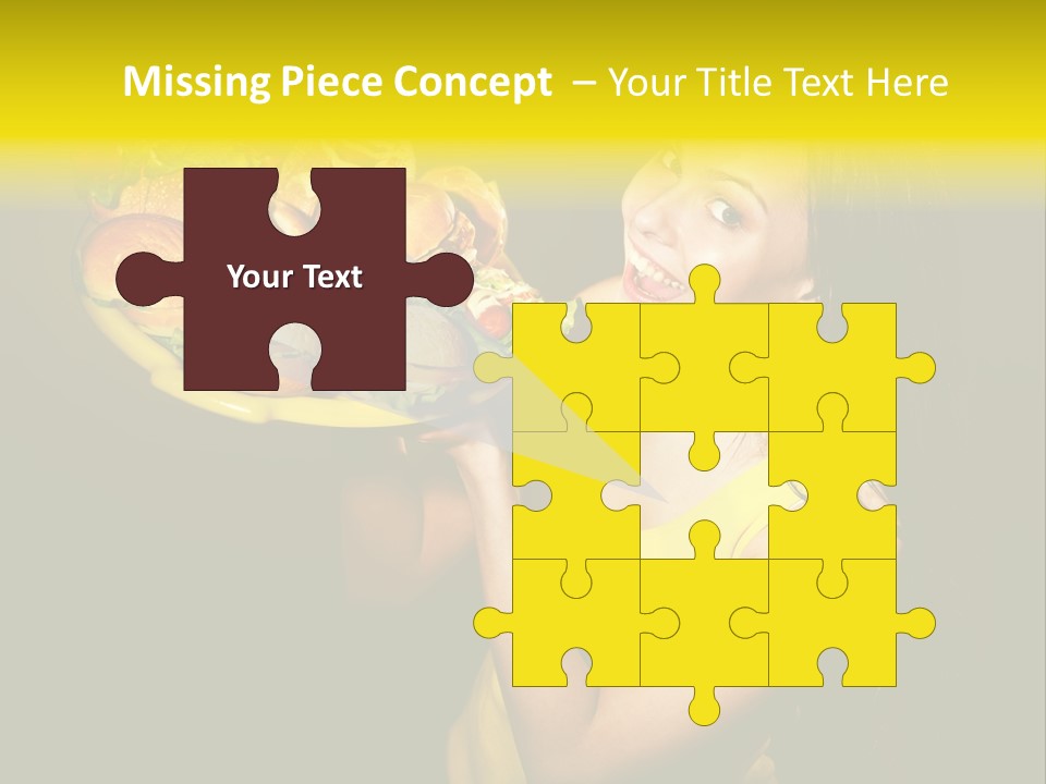 Hungry Beefburger Sandwich PowerPoint Template