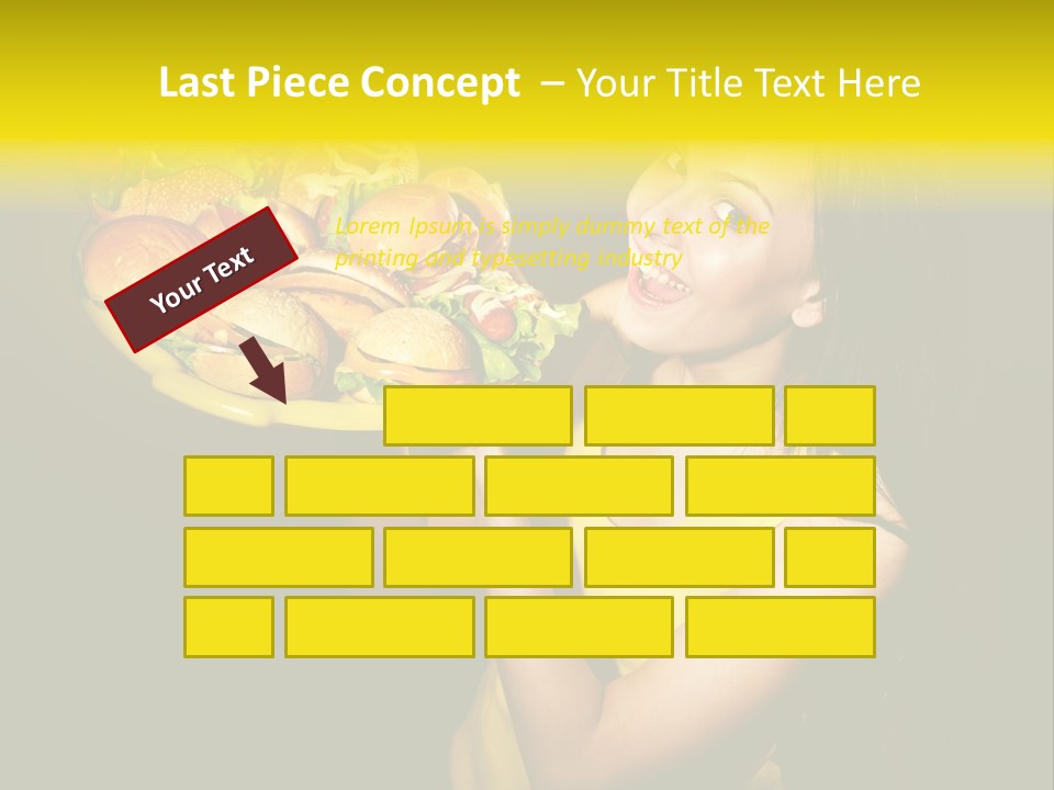 Hungry Beefburger Sandwich PowerPoint Template