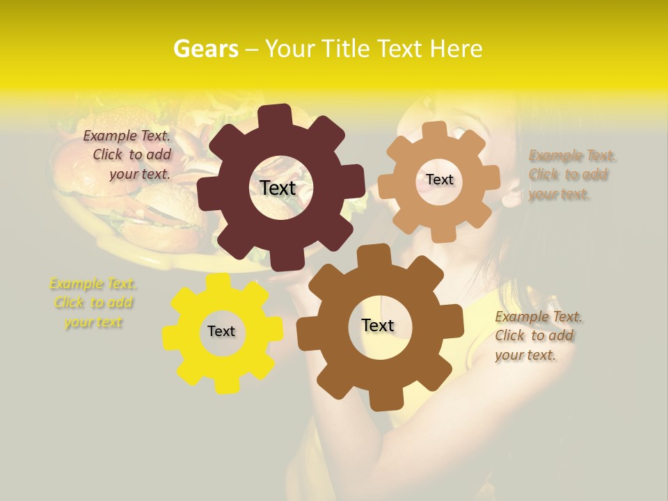 Hungry Beefburger Sandwich PowerPoint Template