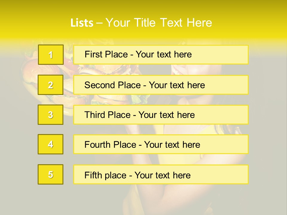 Hungry Beefburger Sandwich PowerPoint Template