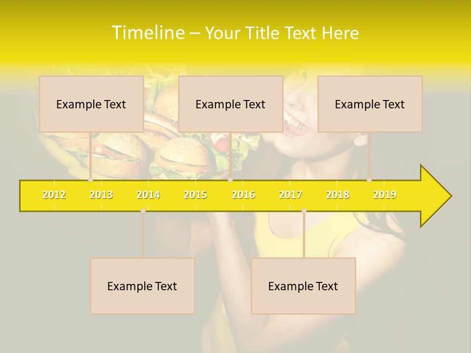 Hungry Beefburger Sandwich PowerPoint Template