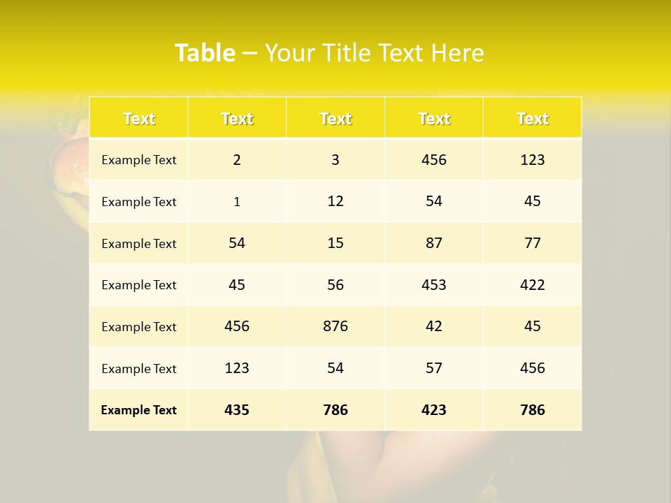 Hungry Beefburger Sandwich PowerPoint Template