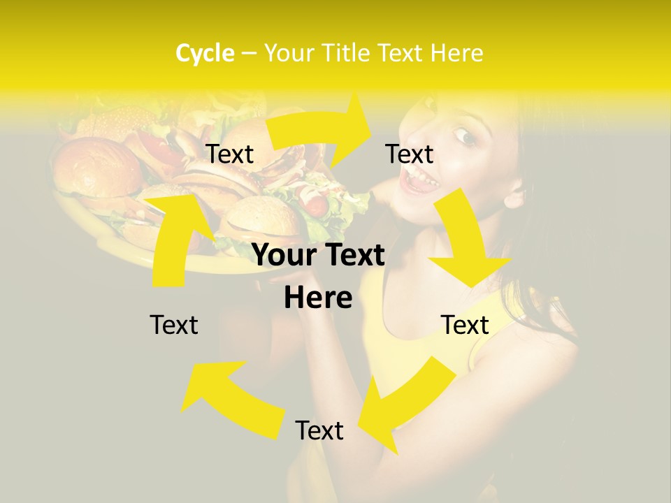 Hungry Beefburger Sandwich PowerPoint Template