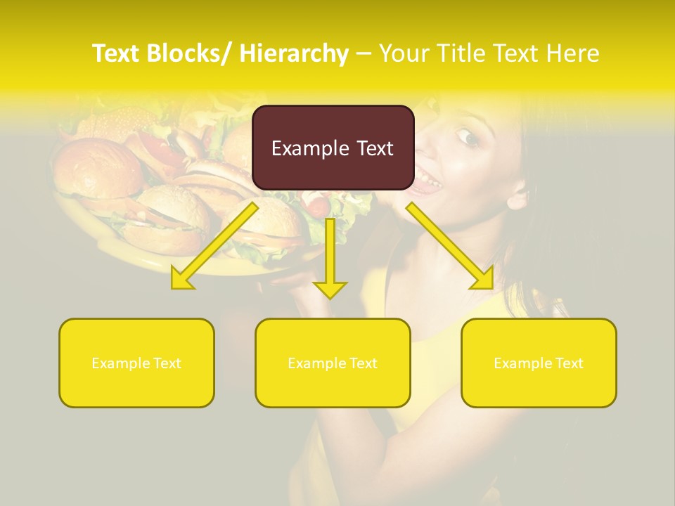 Hungry Beefburger Sandwich PowerPoint Template