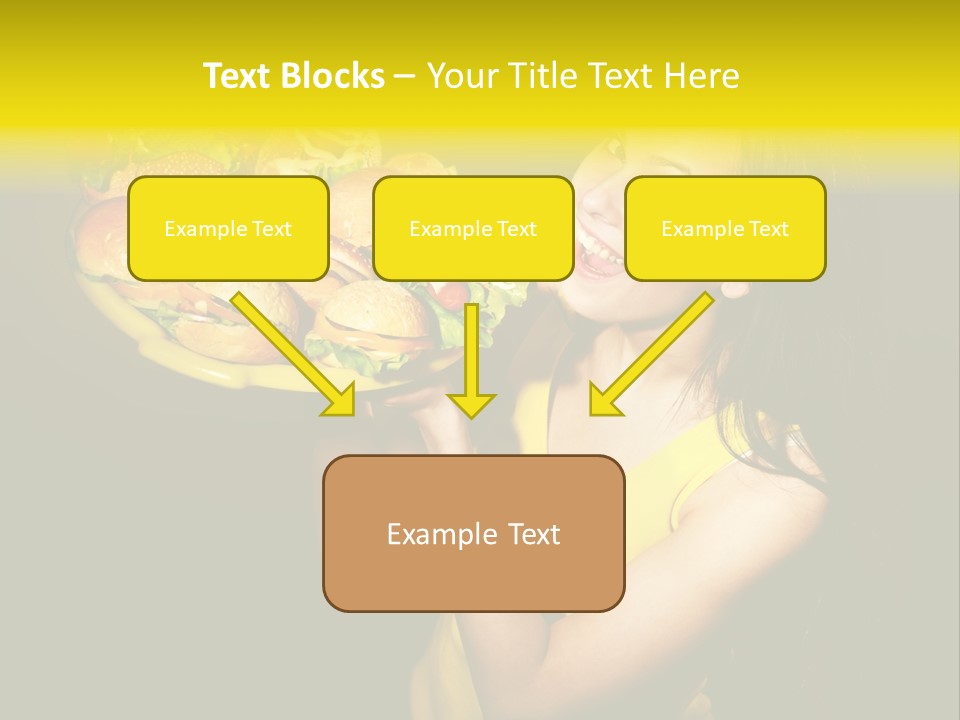 Hungry Beefburger Sandwich PowerPoint Template