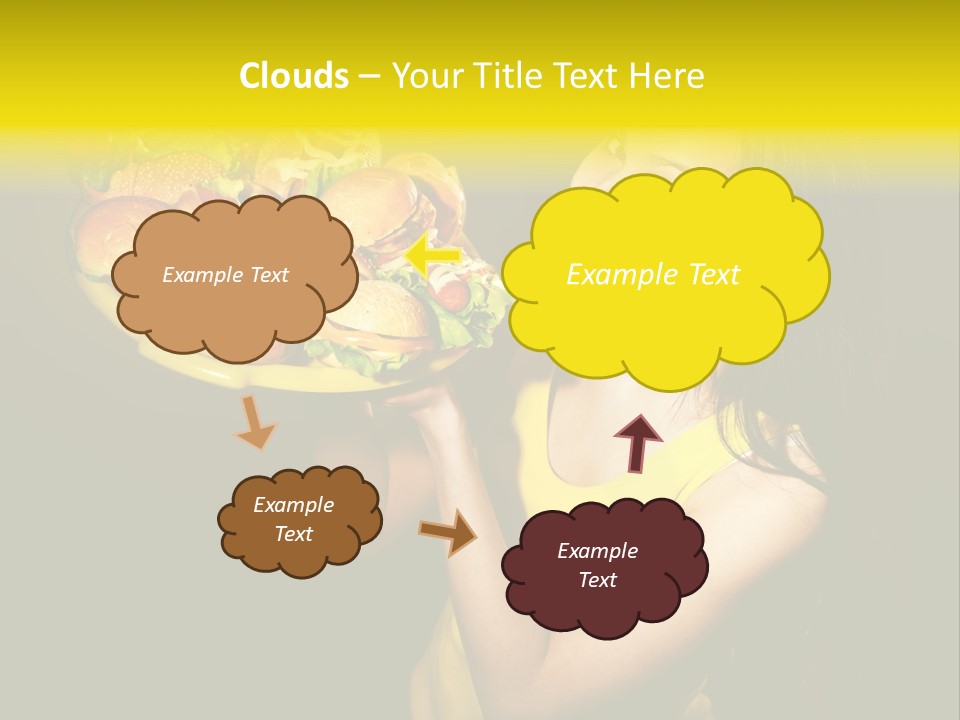 Hungry Beefburger Sandwich PowerPoint Template