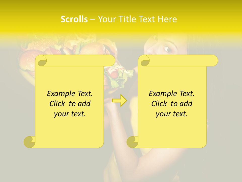 Hungry Beefburger Sandwich PowerPoint Template