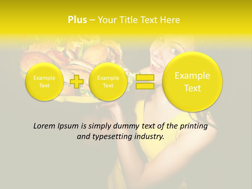 Hungry Beefburger Sandwich PowerPoint Template