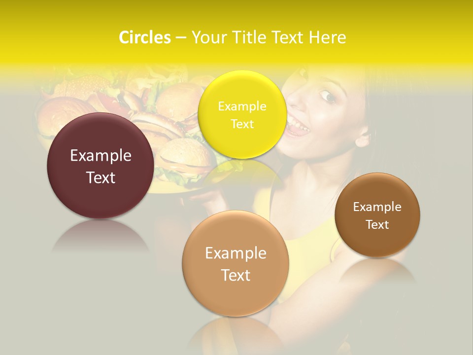 Hungry Beefburger Sandwich PowerPoint Template